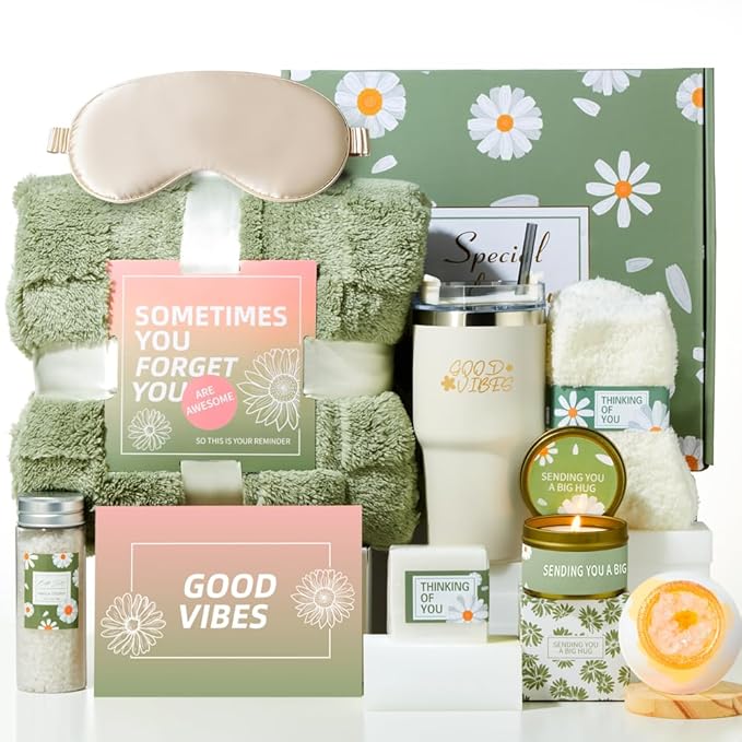 Gift Baskets for Women: The Perfect Care Package for Get Well, Unique Birthday, Relaxing Spa & Self-Care, or Thinking of You Gifts for Her