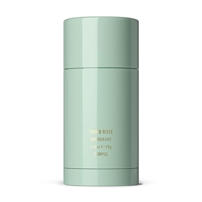 CORPUS - Natural Deodorant Stick For Sensitive Skin | Aluminium + Baking Soda Free | Unisex, Non-Toxic, Made In The USA (Third Rose)