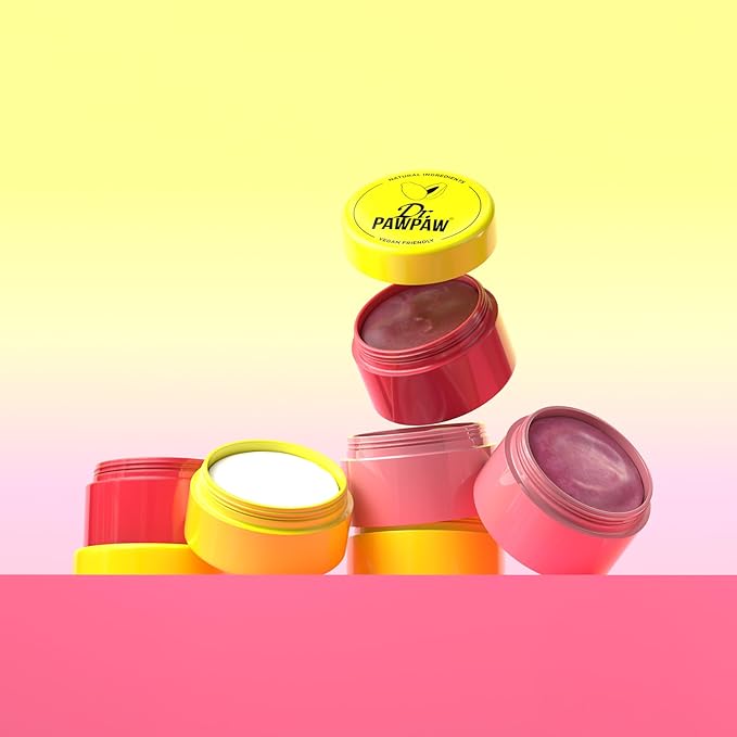Dr. PawPaw Scrub and Nourish - Rosy Tinted - Lip Scrub and Natural Lip Balm Duo - Gluten Free Care to Exfoliate, Moisturize and Nourish - 0.8 oz