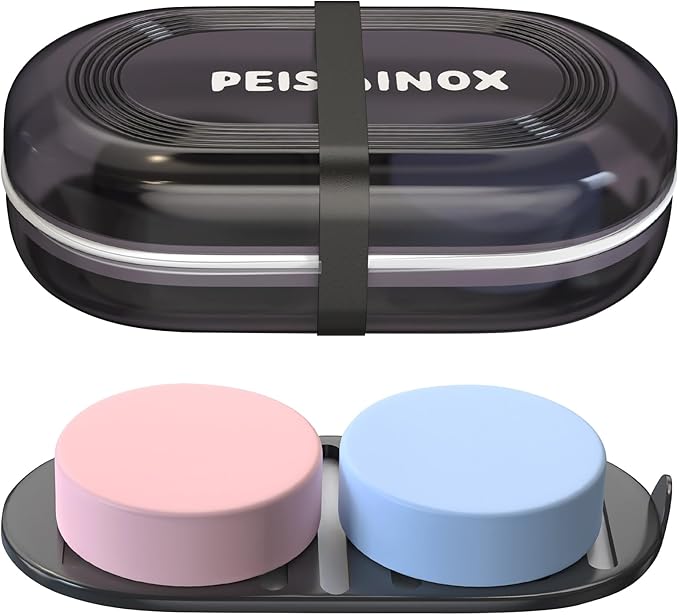 Leakproof Travel Soap Dish with Lid - Draining Soap Bar Holder for Bathroom, Shower, Gym, School, Camping, Vacation, Outdoor