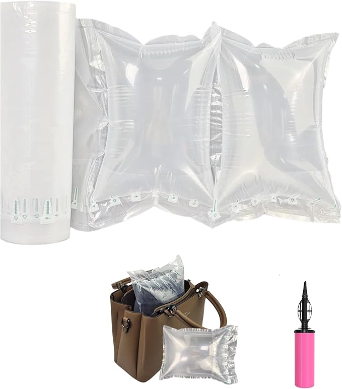 Purse Stuffing for Shape 100 Count Inflatable Large Air Pillows for Shipping, 8.3"x11.8" Air Bags for Packing with Pump Packaging Filler Alternative to Packing Peanuts Shipping Supplies
