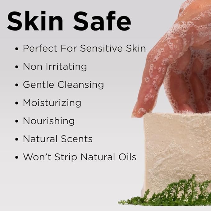 Sumbody USA Made Handmade Soap Bar (6pk) Heavenly Hydration Dry, Sensitive Skin, Moisturizing Soap For Face, Hands, Body Self Care Gift Set Men & Women - Goat Milk Citrus Vanilla Coconut Variety Pack