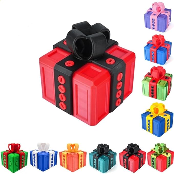 The Prank Box Funny Christmas Gifts Box Annoying Hilarious Screw Challenge with Surprise 3D Printed Screw Gifts Boxes Ideal for Birthday, Christmas (Red and black)