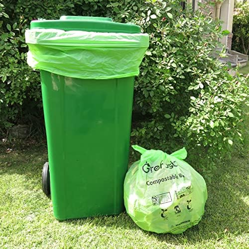Compostable Bags,Trash bags 13+ gallon tall kitchen, Compostable Trash Lawn & Leaf Yard Waste Bags,Kitchen Compost Trash Bin Compatible,Extra Thick1.01 Mills,Certified by BPI and OK Compost - Image 5