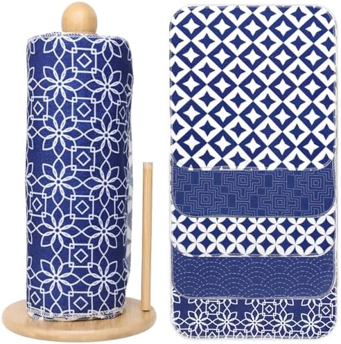 25 Pack Reusable Tissue Paperless Towel Roll Washable Cotton for Kitchen Towels Zero Waste Products Replacement Tissue (RT-F) by ROGITU