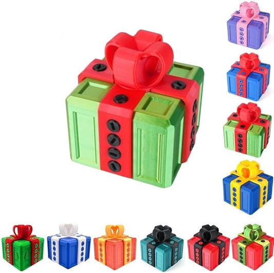 The Prank Box Funny Christmas Gifts Box Annoying Hilarious Screw Challenge with Surprise 3D Printed Screw Gifts Boxes Ideal for Birthday, Christmas (Green and red)