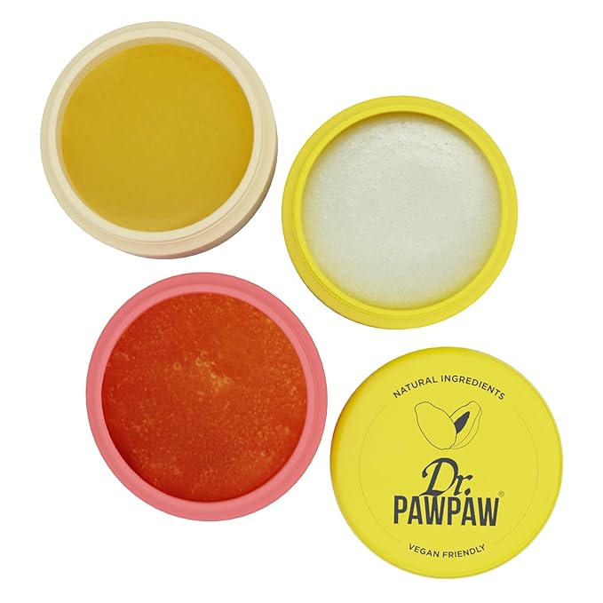 Dr. PawPaw Scrub and Nourish - Vanillaberry - Lip Scrub and Natural Lip Balm Duo - Gluten Free Care to Exfoliate, Moisturize and Nourish - 0.8 oz