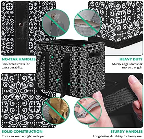 Reusable Grocery Bags 2 Pack, Foldable & Water Resistant Shopping Bags - Image 4