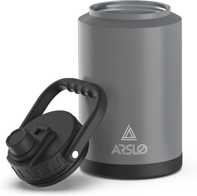 large Insulated Water Jug With Handle, One Gallon Insulated Water Bottle, 1 Gallon Stainless Steel Water Jug