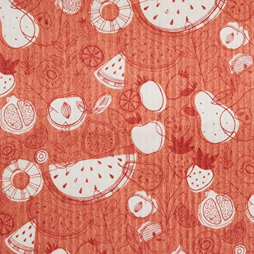 DII Swedish Dishcloths for Kitchen & Cleaning, Reusable, Machine Washable & Dishwasher Safe, Biodegradable, 7.75x6.75, Fresh Market - Image 3