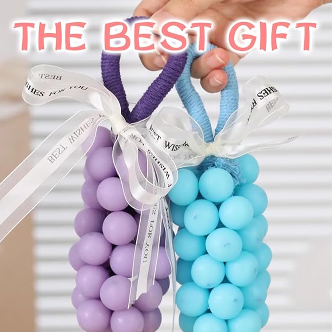 Handmade Grape Soap on a Rope, Natural Cold Process Cluster Soap Bar for Hand Wash and Bath, Decorative & Long Lasting Fragrance, Gift Set for Women Men (1, C)