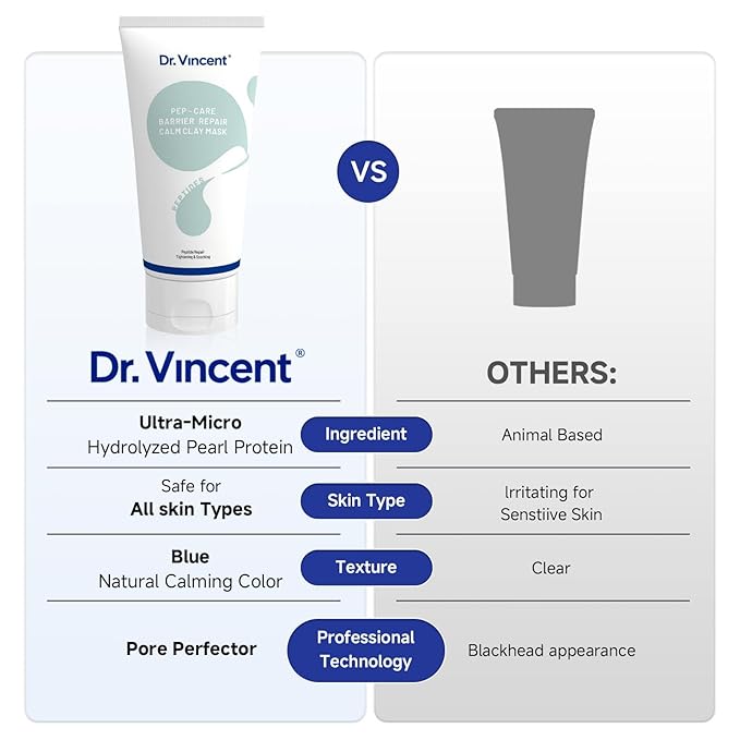 Deep Pore Cleansing Blue Clay Mask for Face, Kaolin Clay Masks for Blackheads and Pores with Niacinamide for Even Out, Hydrating Mud Mask with Brush for All Skin Types（5.3 oz）