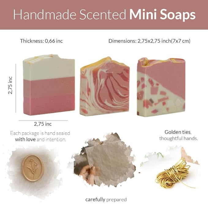 Natural Handcrafted Organic Soap Bars 12 Pack Natural Bar Soap Bridal Shower Gifts Handmade Soap Organic Bar Soap