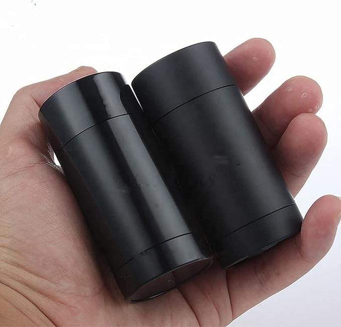 10 Pack 75ml Empty Round Deodorant Containers Twist Up Filling Stick Deodorant Container 2.5 Oz Plastic Deodorant Bottles Refillable Lip Balm Tube for Lipstick Crayon Chapstick DIY Make Own Deodorant(Black) …