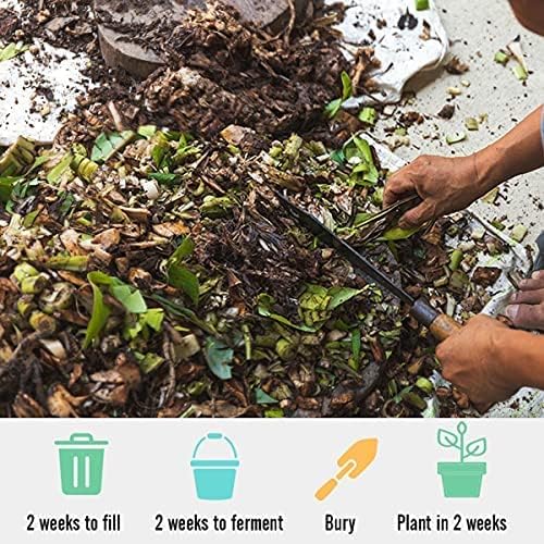 TeraGanix TCM Bokashi Bran Compost Accelerator, Organic Rice Bran Mix, Odor Eliminator, Dry Powder for Food & Pet Waste Indoors, Bokashi Starter for Kitchen Compost Bin & Soil (22 Lb) - Image 6
