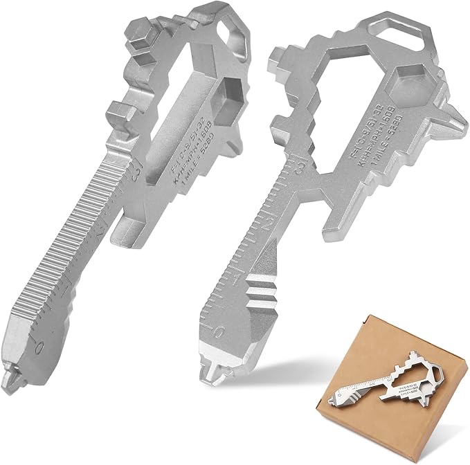 Herda Keychain Multitool – EDC Tool with 17+ Functions Gifts| Small Bottle Opener keychain with Screwdriver,Wrench,and Box Cutter for Travel,Outdoor,Everyday Use Stocking Stuffers Christmas–TSA Safe
