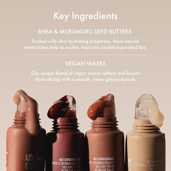 Summer Fridays Tinted Lip Butter Balm Gift Set - Conditioning Vegan Lip Balm for Instant Moisture, Shine & Hydration - Softening & Soothing Skincare - Vanilla & Vanilla Beige (2 Count)