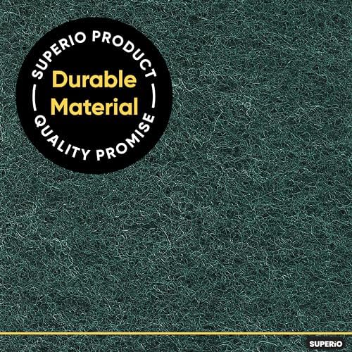 Scouring Pad Non-Scratching Scrubber Non-Scratch Cleaning Scrub Pads Heavy Duty Scouring Pad Reusable Kitchen Scrubbing Pad Pack of 33 Green, by Superio - Image 3
