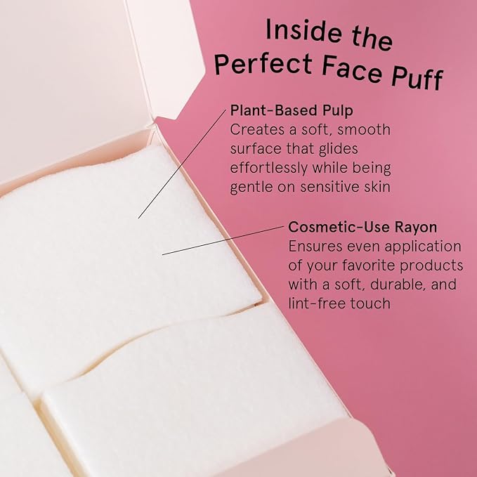grace & stella Face Pads for Toner, Essence, and DIY Mask (100 Count) - Soft, Lint-Free Makeup Remover Pads - Durable Facial Pad for Skincare - Vegan, Cruelty-Free