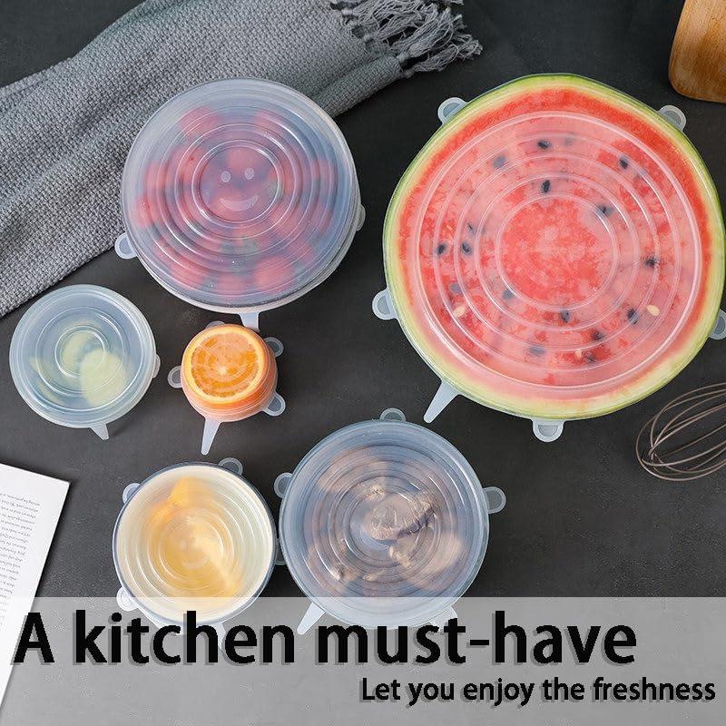 Silicone Stretch Lids, 6 Pcs, 6.5in - Image 7