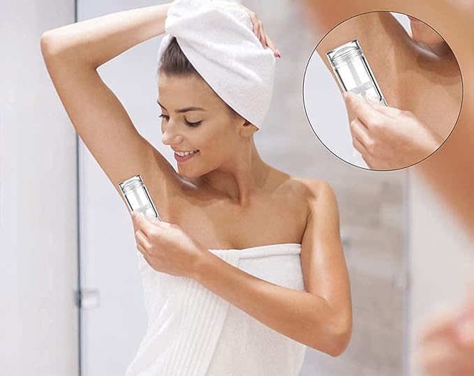 10 Pcs 75ml 2.5 OZ Empty Deodorant Containers Twist-up Filling Stick Clear Plastic Deodorant Container Refillable Deodorant Bottles Bottom-fill Round Lip Balm Tubes(Clear)