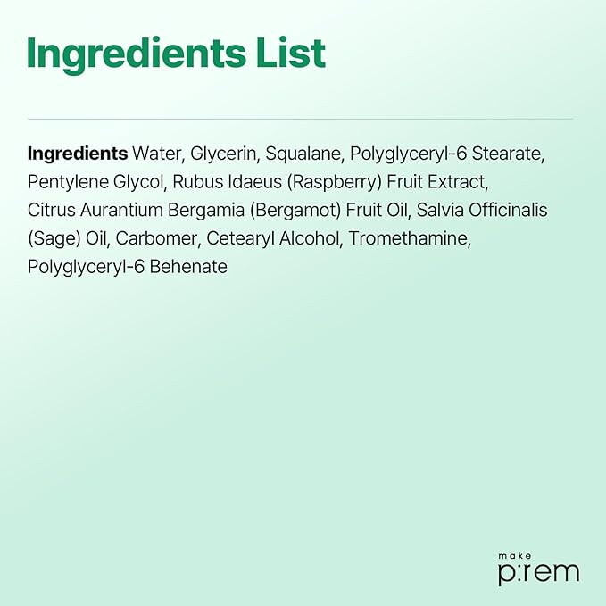 MAKE P:REM Safe Me. Relief Moisture Cream 12, Clinically Proven 48-Hour Hydration, Minimal Ingredients, EWG Green, Korean Skin Care, 2.70 fl.oz. (80ml)