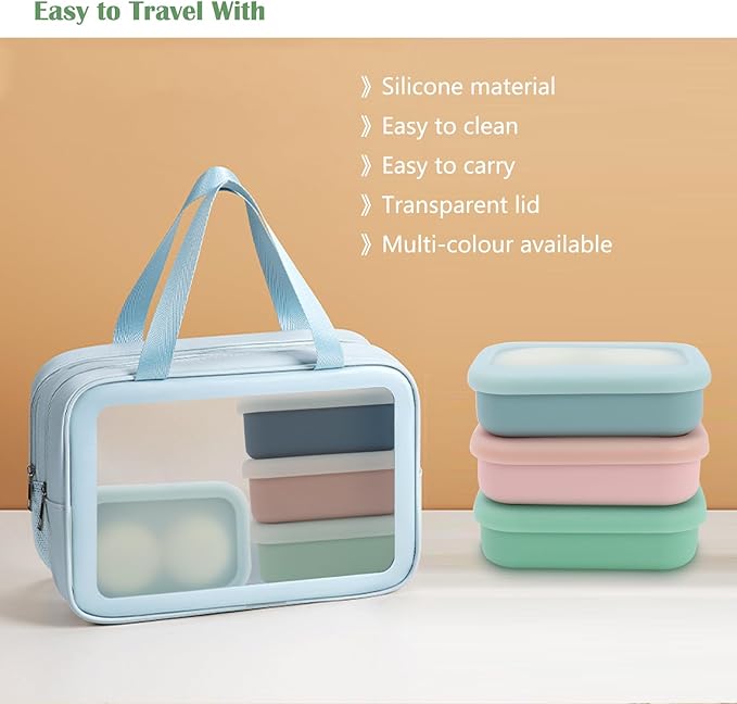 OLAMAR Solid Shampoo Bar Holder,Silicone Travel Soap Case,Enhanced Leak Proof Soap Container with Drainage Layer Soap Holder, Suitable for Bathroom,Camping and Gym (Green, Large)