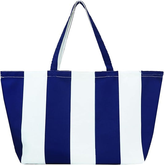Large Canvas Tote Bag - Reusable Grocery Bag Foldable Heavy Duty Shopping Bag for DIY Art Crafts Painting Embroidery