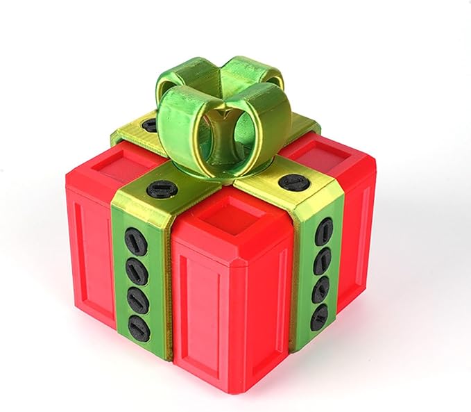 The Prank Box Funny Christmas Gifts Box Annoying Hilarious Screw Challenge with Surprise 3D Printed Screw Gifts Boxes Ideal for Birthday, Christmas (Red and Green)