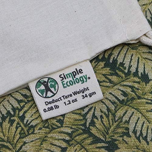 Simple Ecology Reusable Grocery Produce Shopping and Storage Bags, Organic Cotton Muslin, Large 3 pack - Image 4