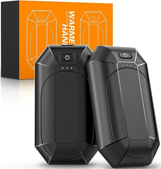 Hand Warmers Rechargeable 2-Pack, 3-Second Fast Heating & UL Certified for Safety, Portable Pocket Warmers for Outdoor Activities (Hunting, Golf, Camping), Stocking Stuffers, Gifts for Christmas