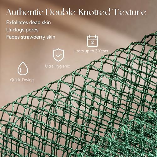 CORATED African Net Sponge Authentic, Shower Loofah Exfoliating Bath Sponge - Image 4