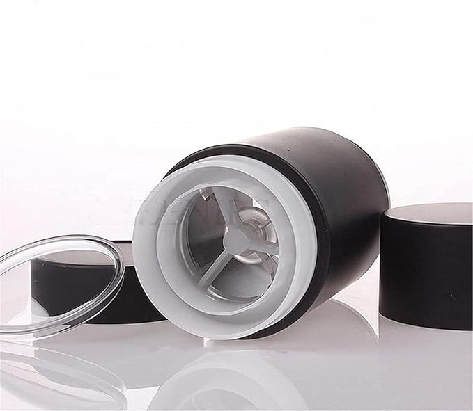 10 Pcs 50ml Round Deodorant Containers Twist-up Filling Stick Empty Refillable Deodorant Container Plastic Deodorant Bottles Bottom-fill Lip Balm Tube (Black)