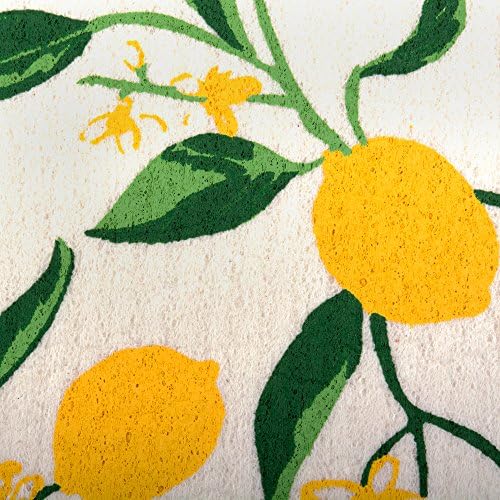 DII Swedish Dishcloths for Kitchen & Cleaning, Reusable, Machine Washable & Dishwasher Safe, Biodegradable, 7.75 x 6.75, Lemons, 3 Piece - Image 3