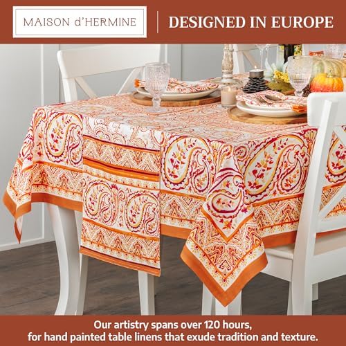 Maison d' Hermine Table Cloth Rectangle Table Reusable 100% Cotton 70"x108" - Image 2