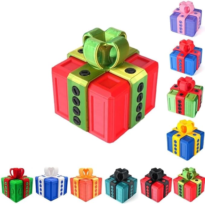 The Prank Box Funny Christmas Gifts Box Annoying Hilarious Screw Challenge with Surprise 3D Printed Screw Gifts Boxes Ideal for Birthday, Christmas (Red and Green)