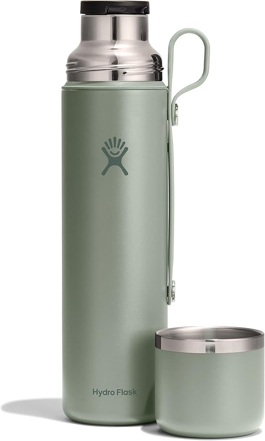 Hydro Flask Hot Flask & Cup – Insulated Stainless Steel, Hot Drink Travel Container for Coffee & Tea 36 Oz Agave Green