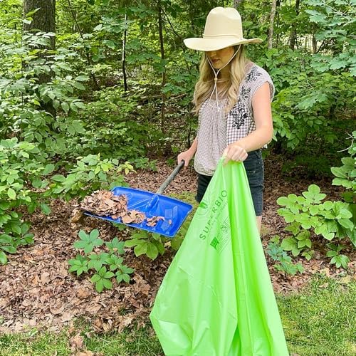 SUPERBIO 96 Gallon Compostable Lawn & Leaf Bags, Extra Thick 1.57 Mil - Image 4