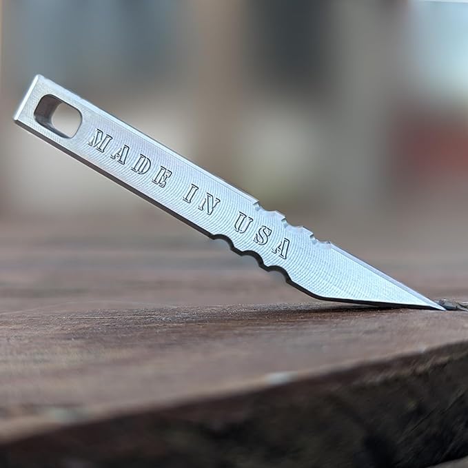 Milspin Rhino Bar EDC Stainless Steel Mini Pry Bar Multi tool Keychain with Screw Driver, Box Opener and Minimalist Tool Features, Made in The USA