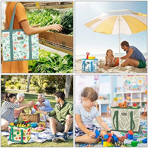 BALEINE 3PK Reusable Grocery Bags, Heavy Duty Shopping Tote Bag - Image 2
