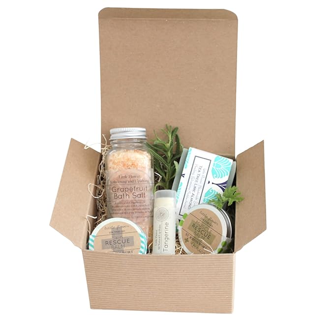 Classic Spa Gift Set for Women – Handmade Self Care Gift Box with Natural Bath & Body Essentials – Relaxing Holiday Gift for Mom, Sister, Best Friend, or Wife – Christmas Spa Gift Basket