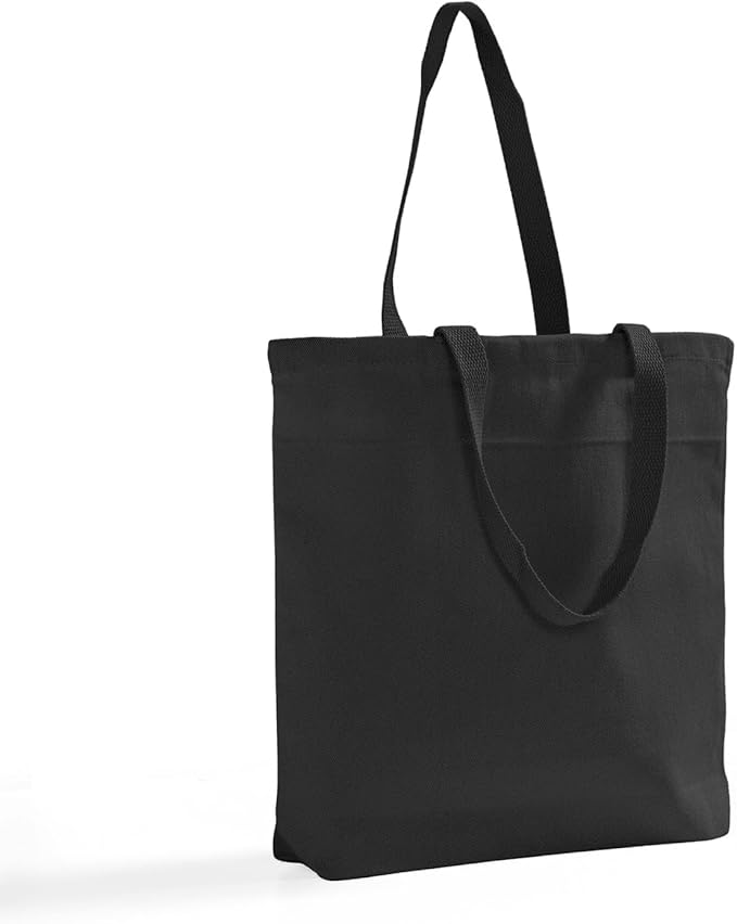 Heavy Cotton Denim Tote Bag – 12 Pcs Bulk Canvas Bags with Handles, Large Tote Bags for Shopping & Travel Essentials