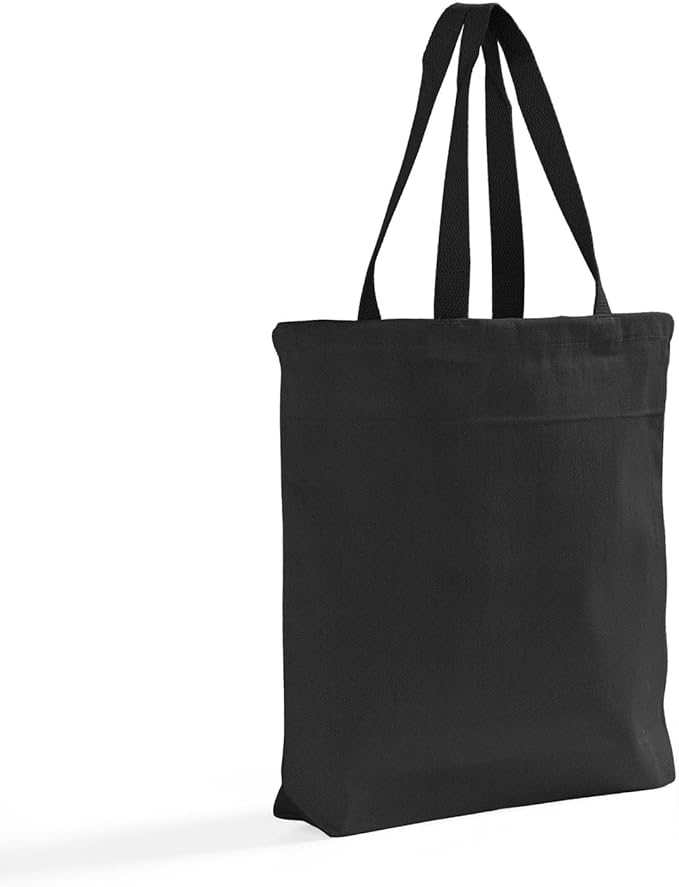 Heavy Cotton Denim Tote Bag – 12 Pcs Bulk Canvas Bags with Handles, Large Tote Bags for Shopping & Travel Essentials