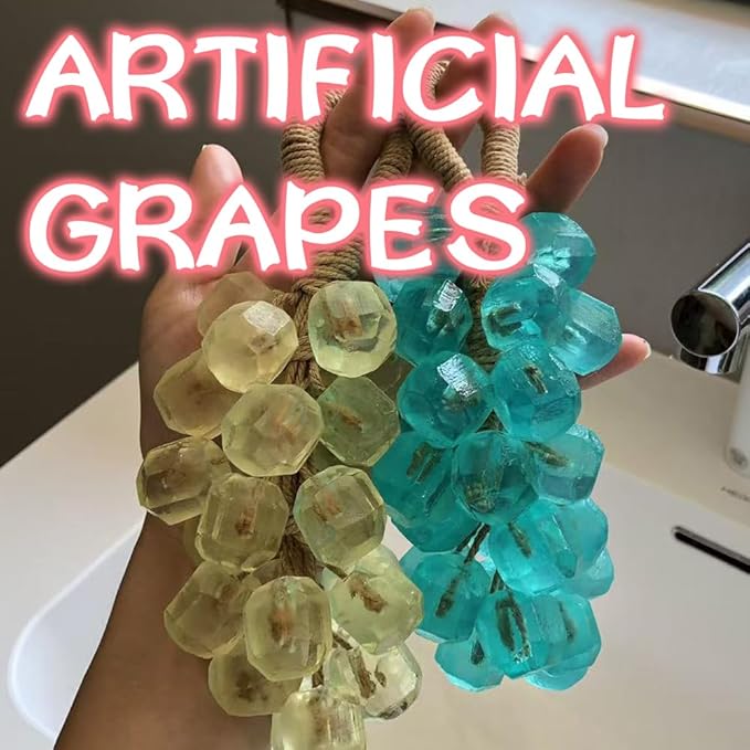 Handmade Grape Soap on a Rope, Natural Cold Process Cluster Soap Bar for Hand Wash and Bath, Decorative & Long Lasting Fragrance, Gift Set for Women Men (1, Calendula2)