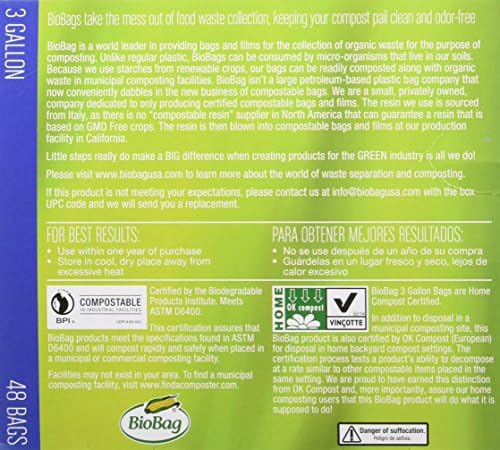 Bio Bag Compostable Small 3 Gallon Bags 48 Count by BioBag - Image 2