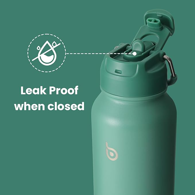 BOTTLE BOTTLE 40 oz sports water bottle stainless steel insulated water bottle with straw and pills holder