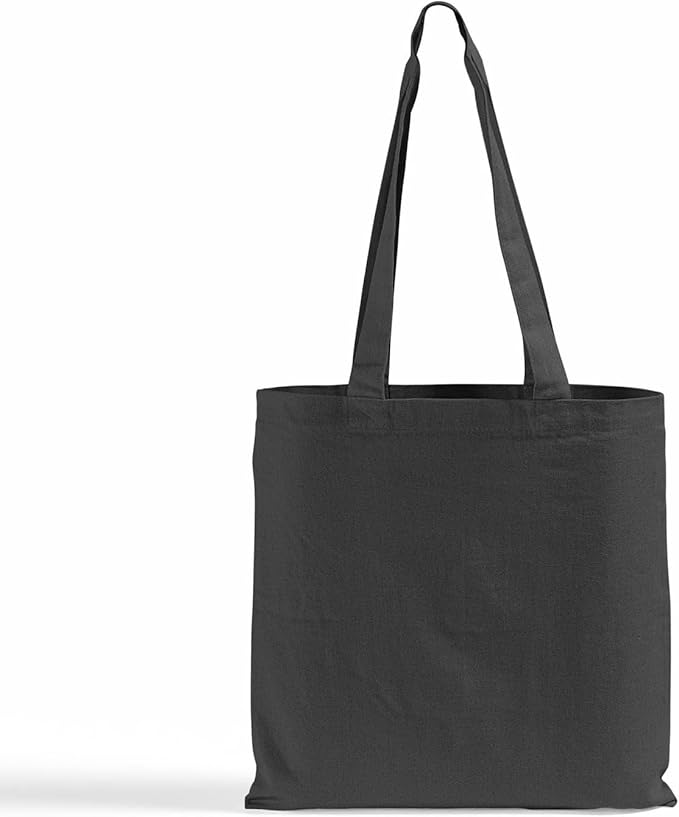 Eco-Friendly Canvas Tote Bag, 12-Pack Large Reusable Shopping & Travel Shoulder Bags, Durable Multi-Purpose – Two Colors