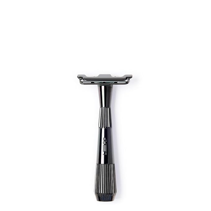 Leaf Shave | Twig Razor, Mercury - All-Metal, Eco-Friendly Shaver for Men & Women; Includes 5 Stainless Steel Single-Edge Blades; Recommended for Face Shaving Lighter Hair and Sensitive Skin