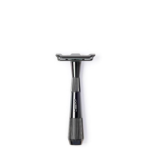 Leaf Shave | Twig Razor, Mercury - All-Metal, Eco-Friendly Shaver for Men & Women; Includes 5 Stainless Steel Single-Edge Blades; Recommended for Face Shaving Lighter Hair and Sensitive Skin