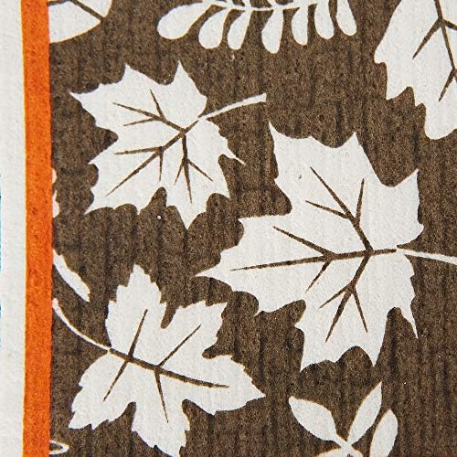 DII Swedish Dishcloths for Kitchen & Cleaning, Reusable, Machine Washable & Dishwasher Safe, Biodegradable, 7.75 x 6.75, It's Fall Y'all, 3 Piece - Image 2